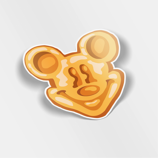 waffle mickey vinyl sticker