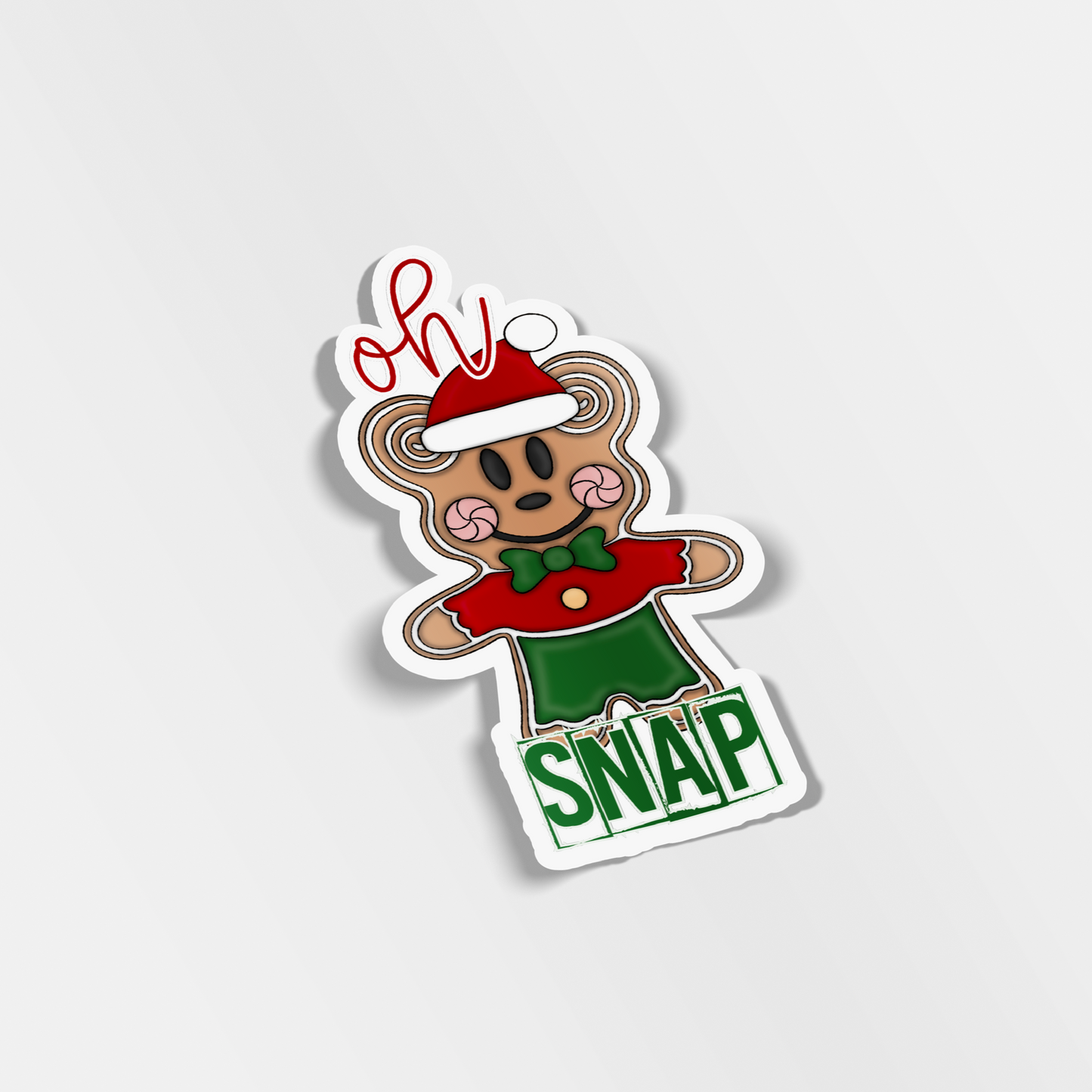 oh snap vinyl sticker