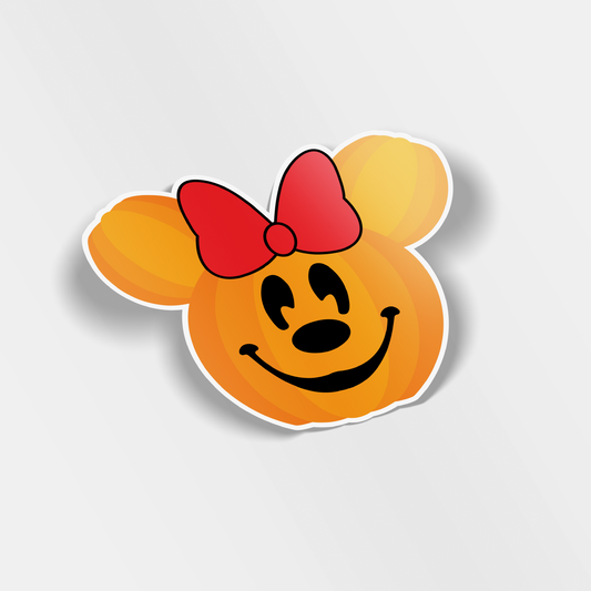 mickey pumpkin vinyl sticker