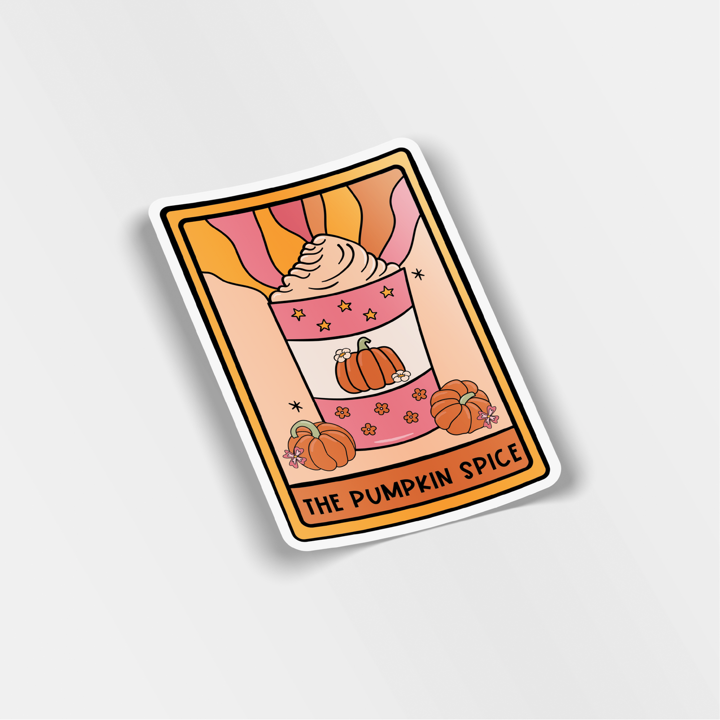 the pumpkin spice vinyl sticker