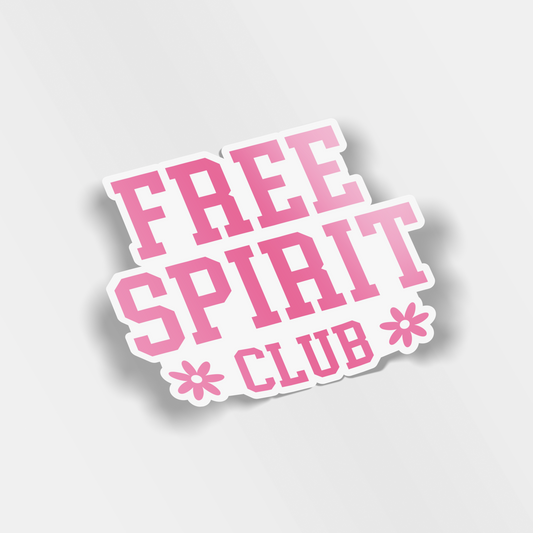 free spirit club vinyl sticker