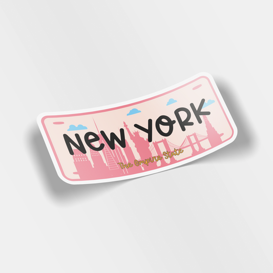 new york vinyl sticker