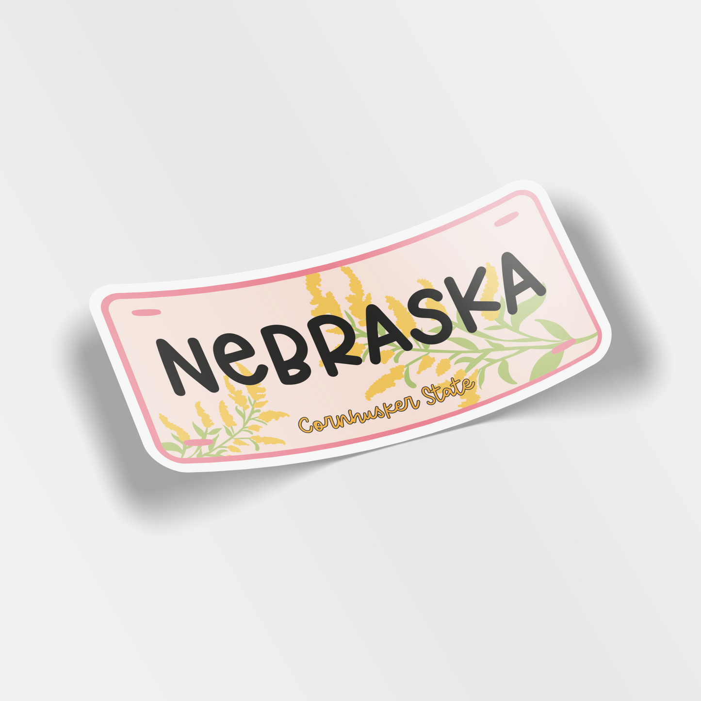 nebraska vinyl sticker