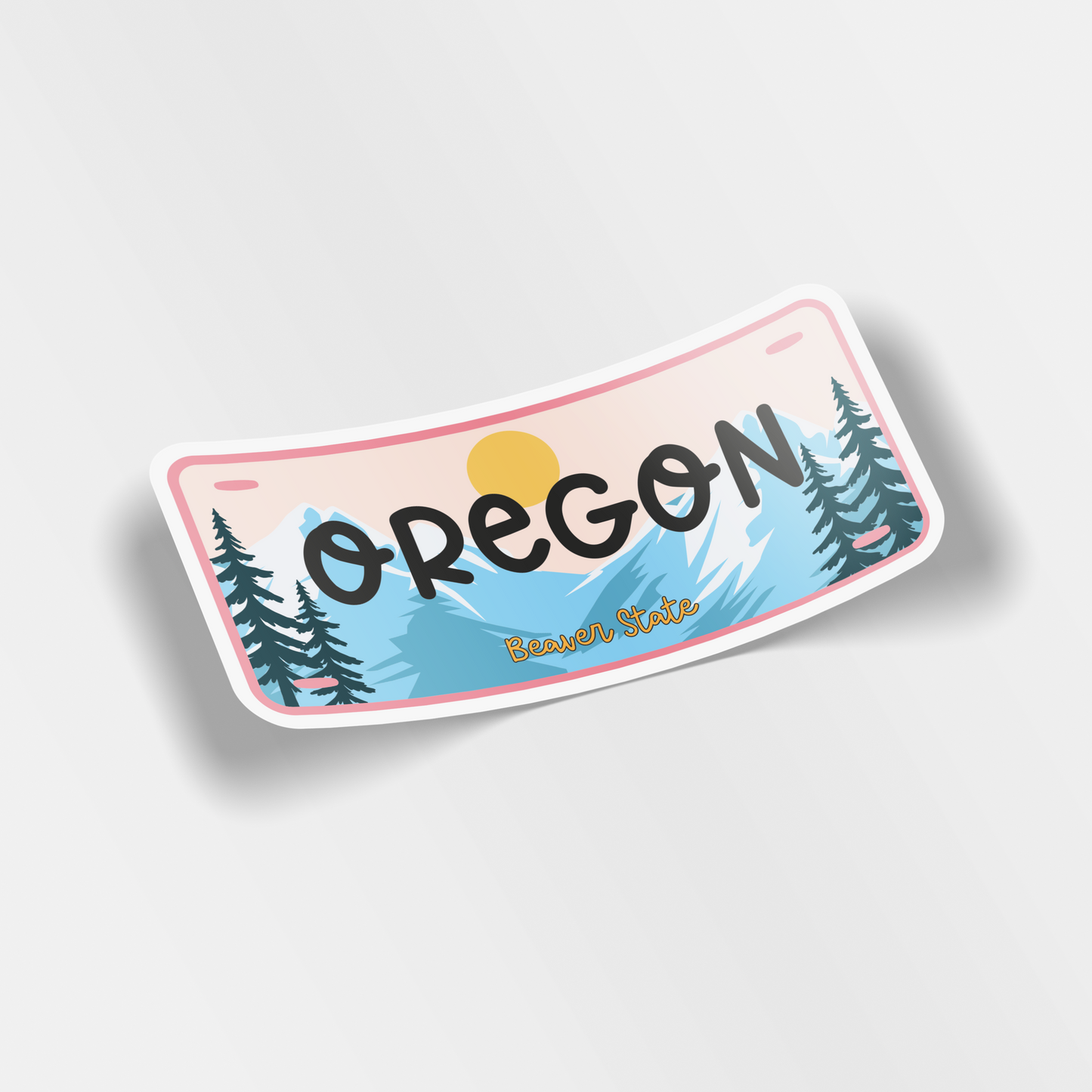 oregon vinyl sticker