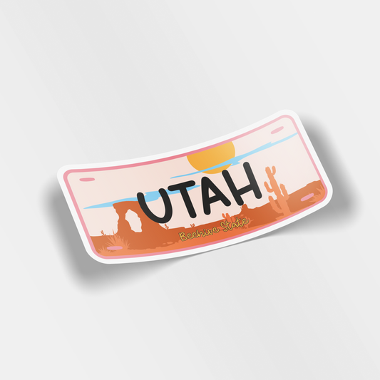 utah vinyl sticker