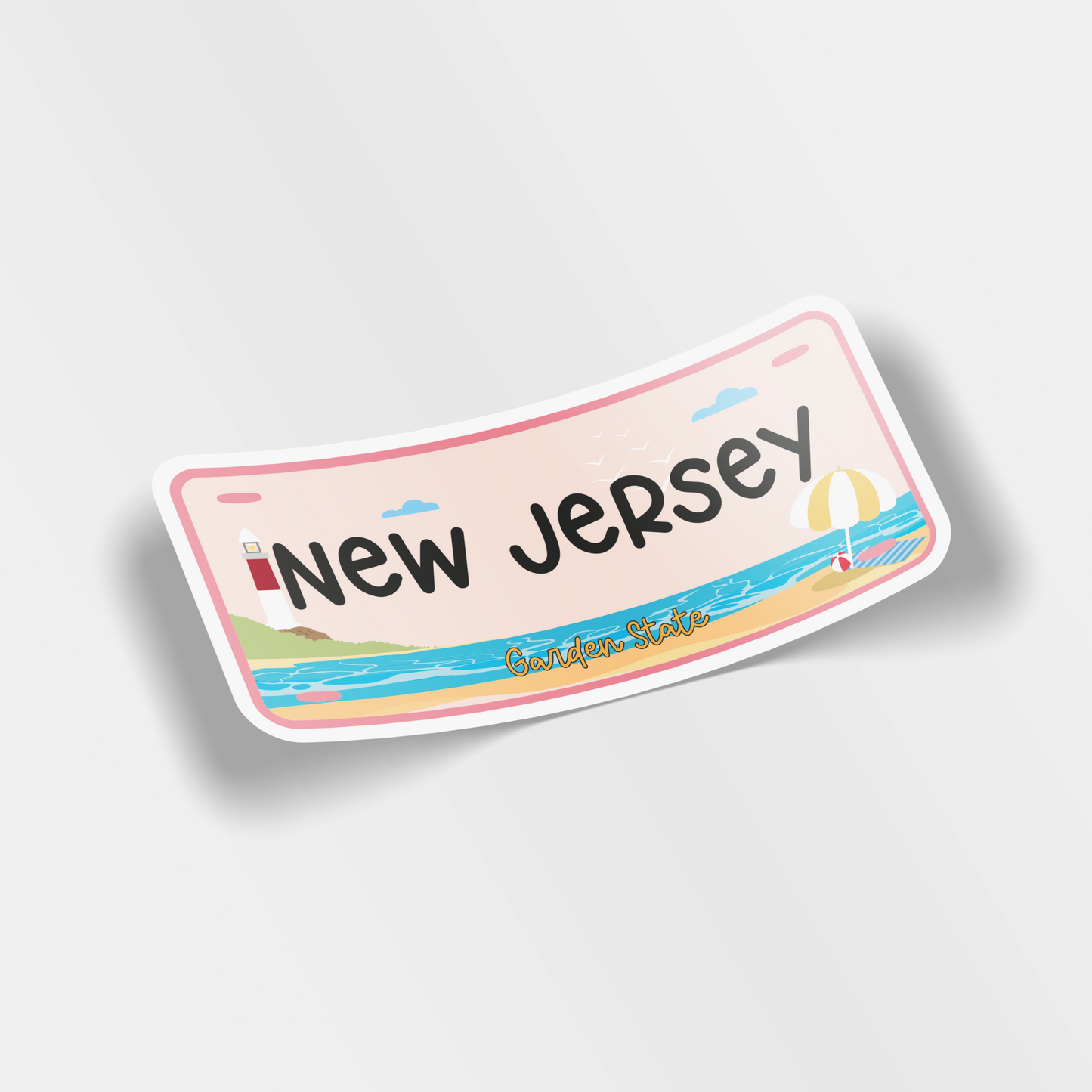 new jersey vinyl sticker