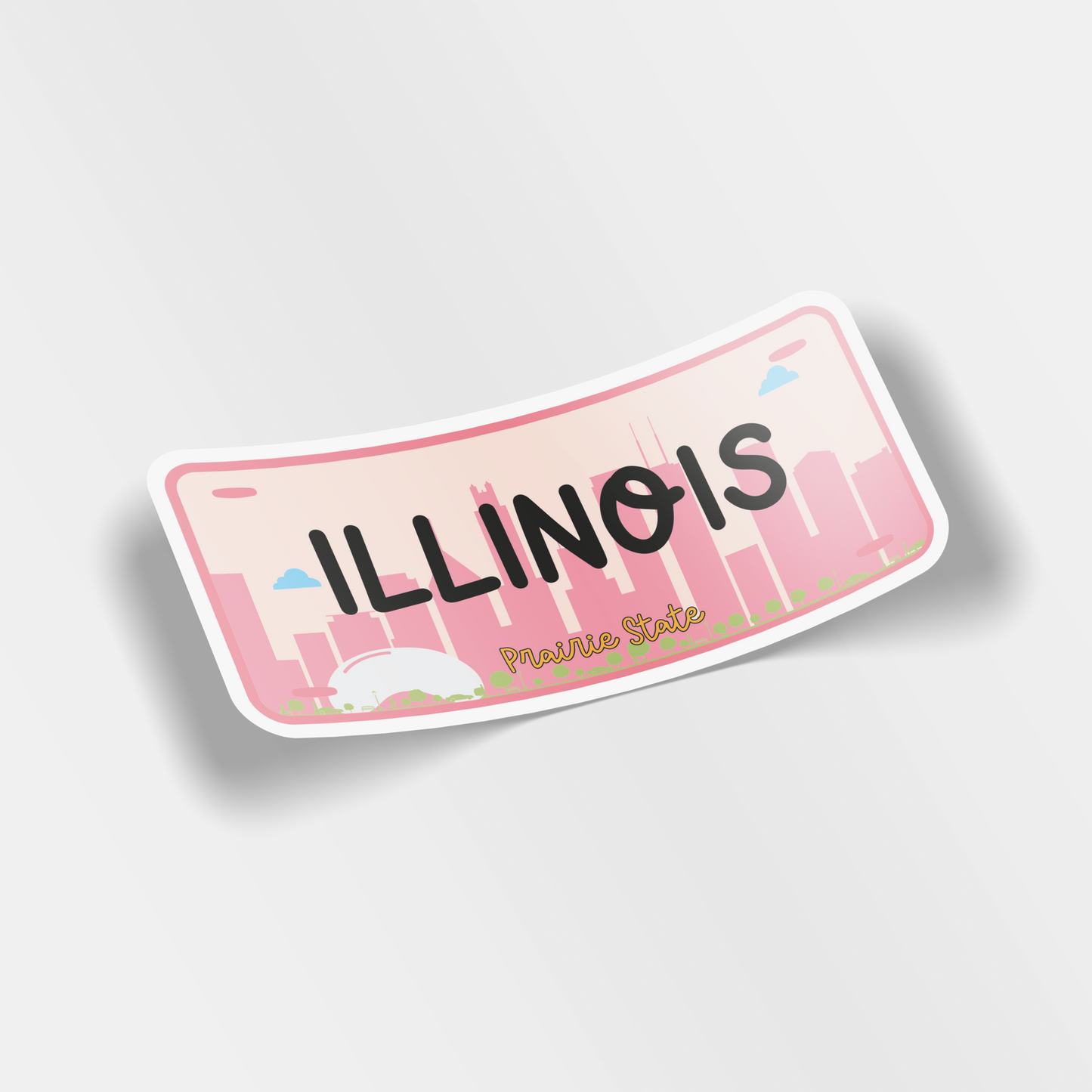 illinois vinyl sticker