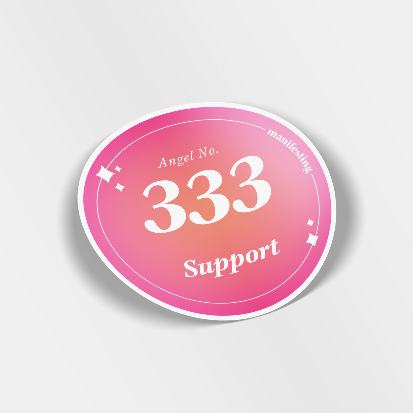 angel no 333 vinyl sticker