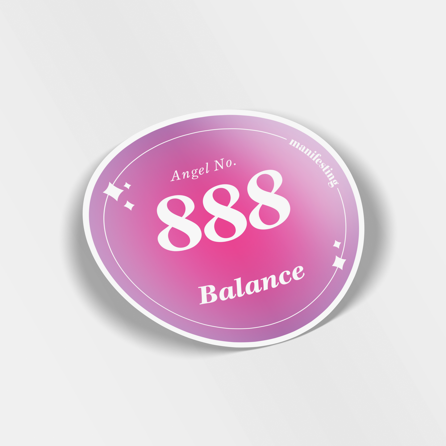 angel no 888 vinyl sticker