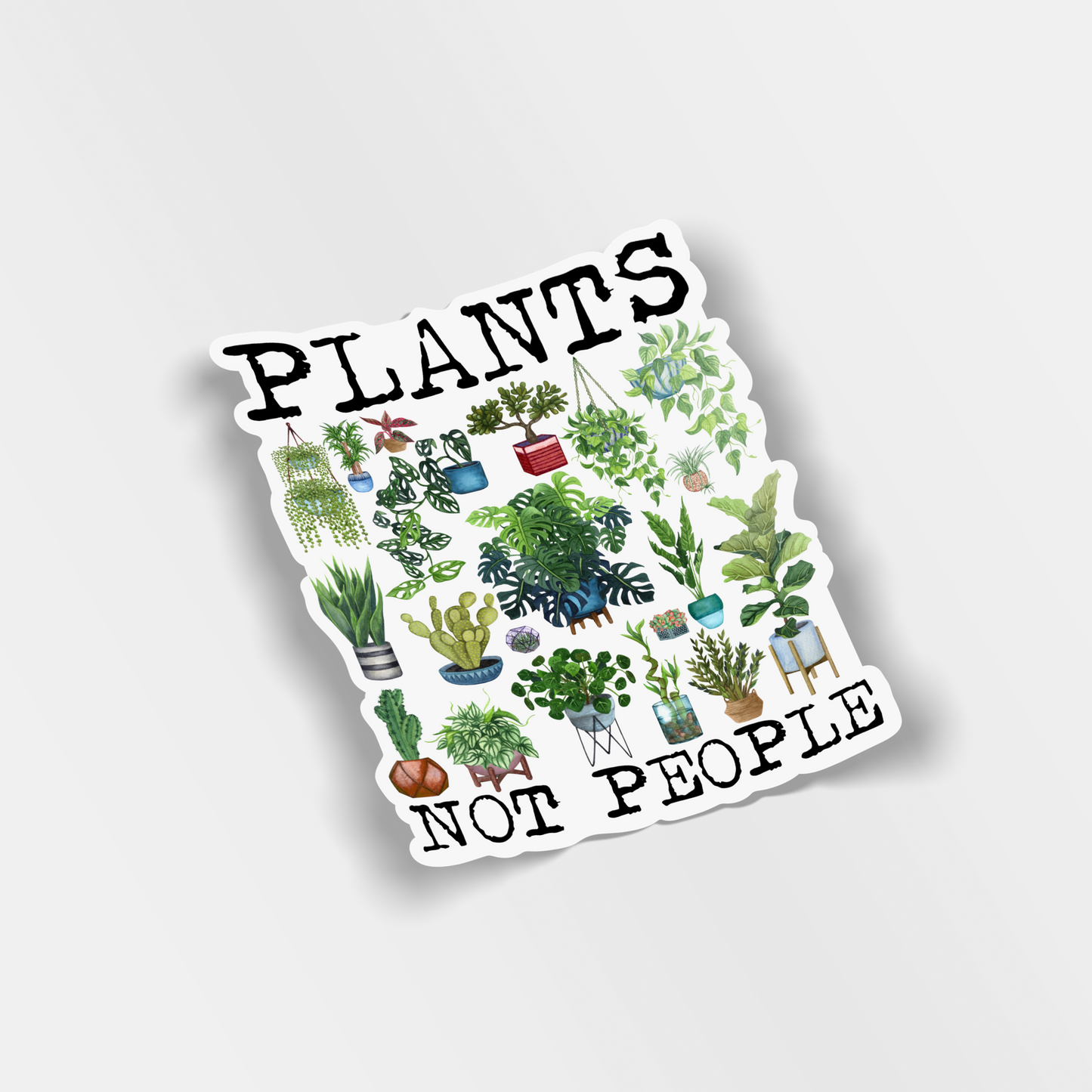 plants not people vinyl sticker