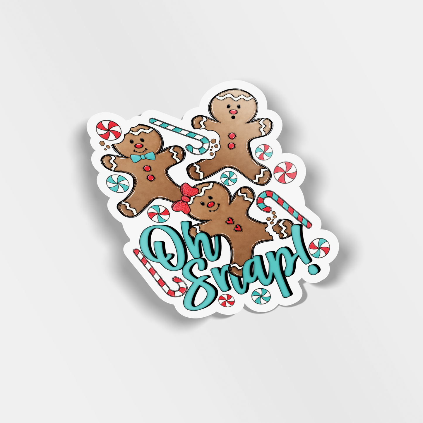 oh snap vinyl sticker