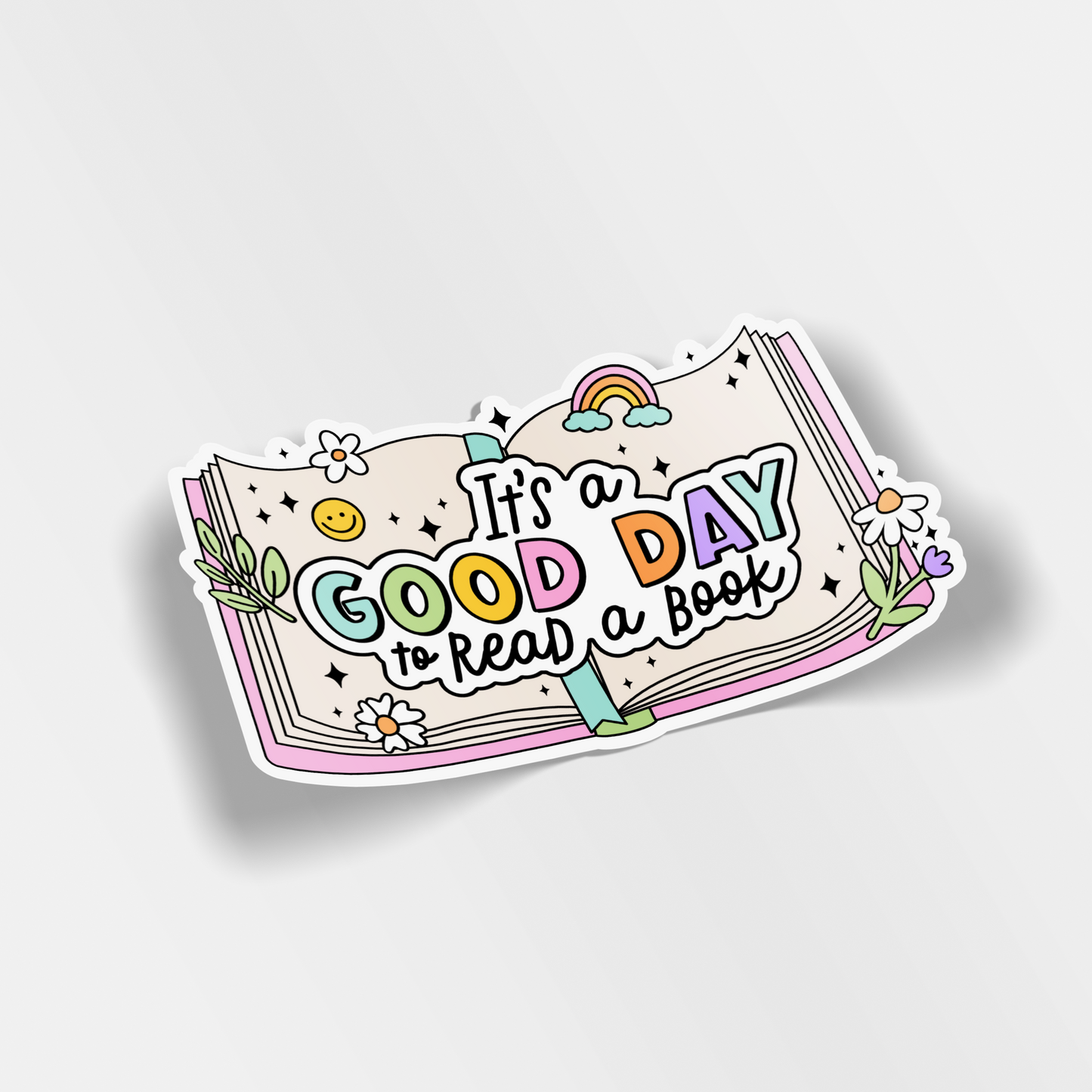 its a good day to read a book vinyl sticker