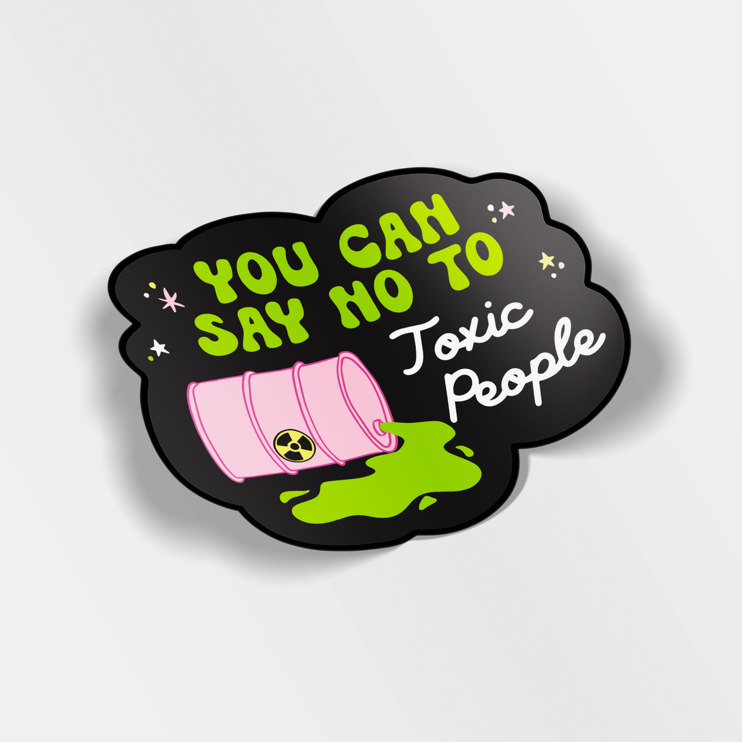 say no to toxic people vinyl sticker