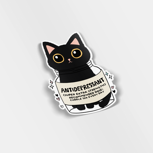 antidepressant vinyl sticker