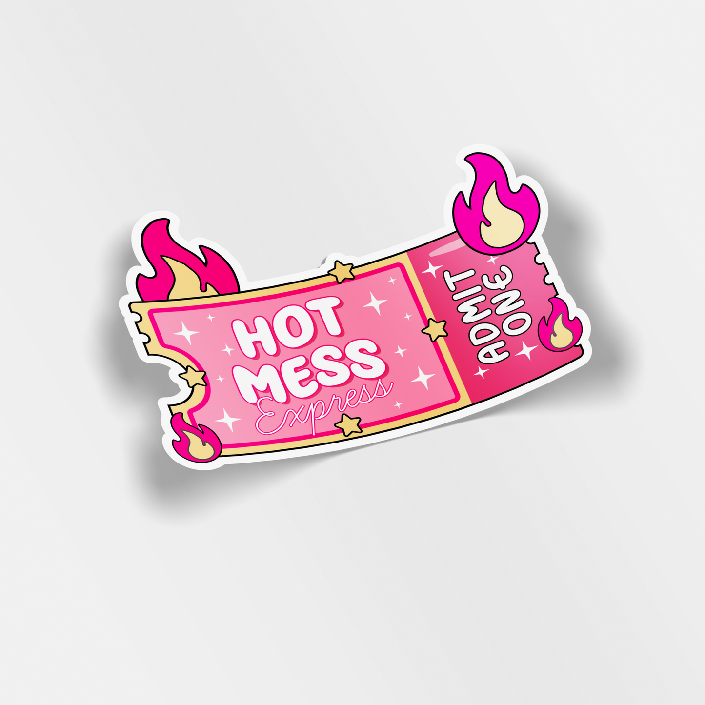 hot mess express vinyl sticker