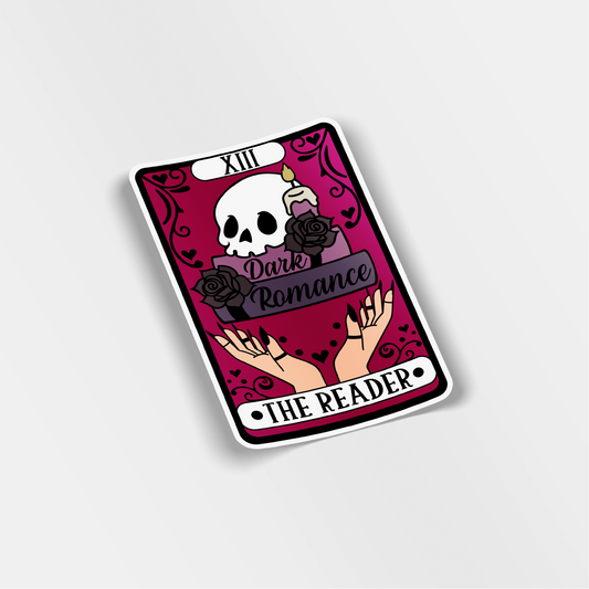 the reader dark romance vinyl sticker