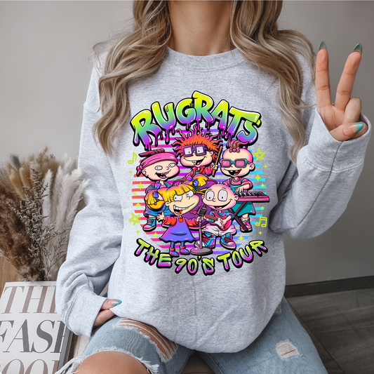 rugrats the 90s tour crewneck