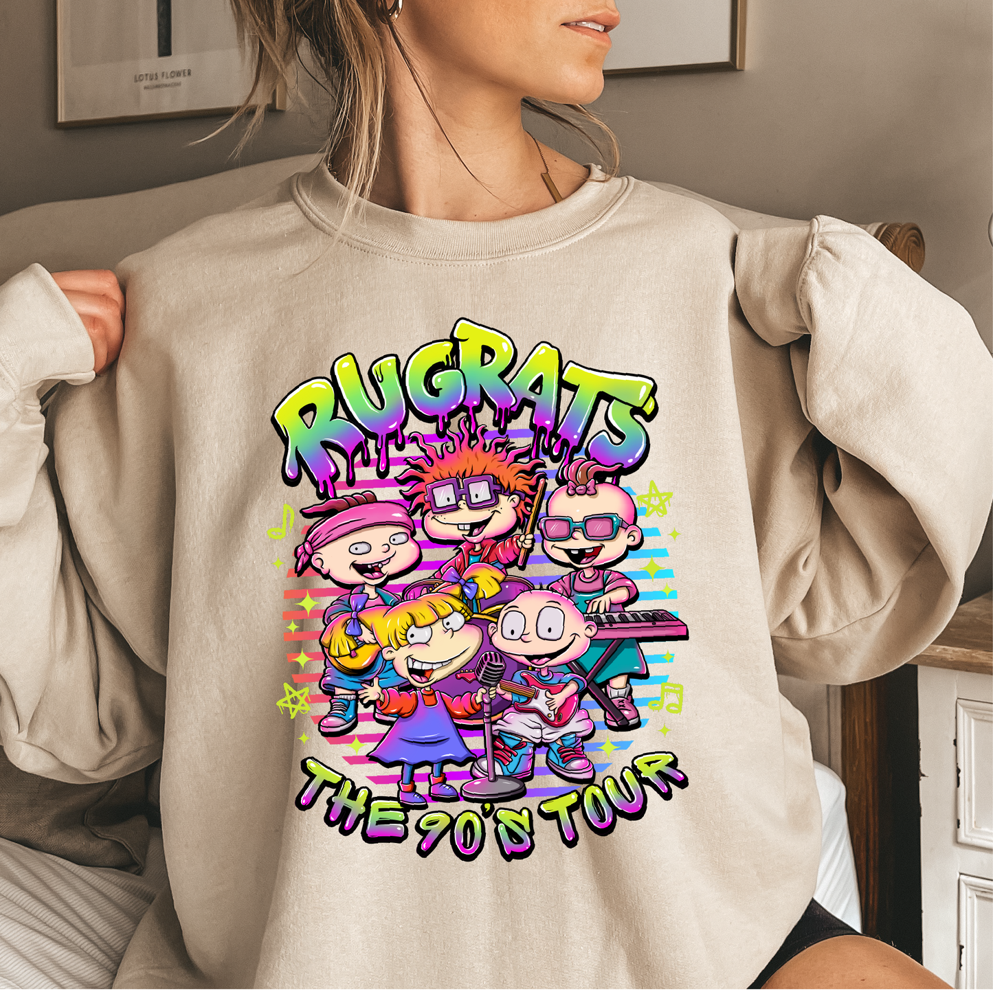 rugrats the 90s tour crewneck