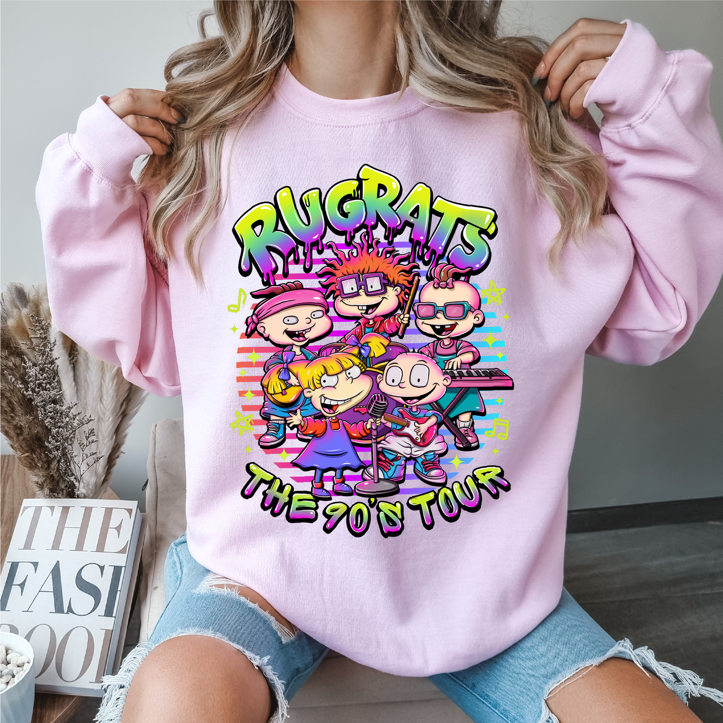 rugrats the 90s tour crewneck