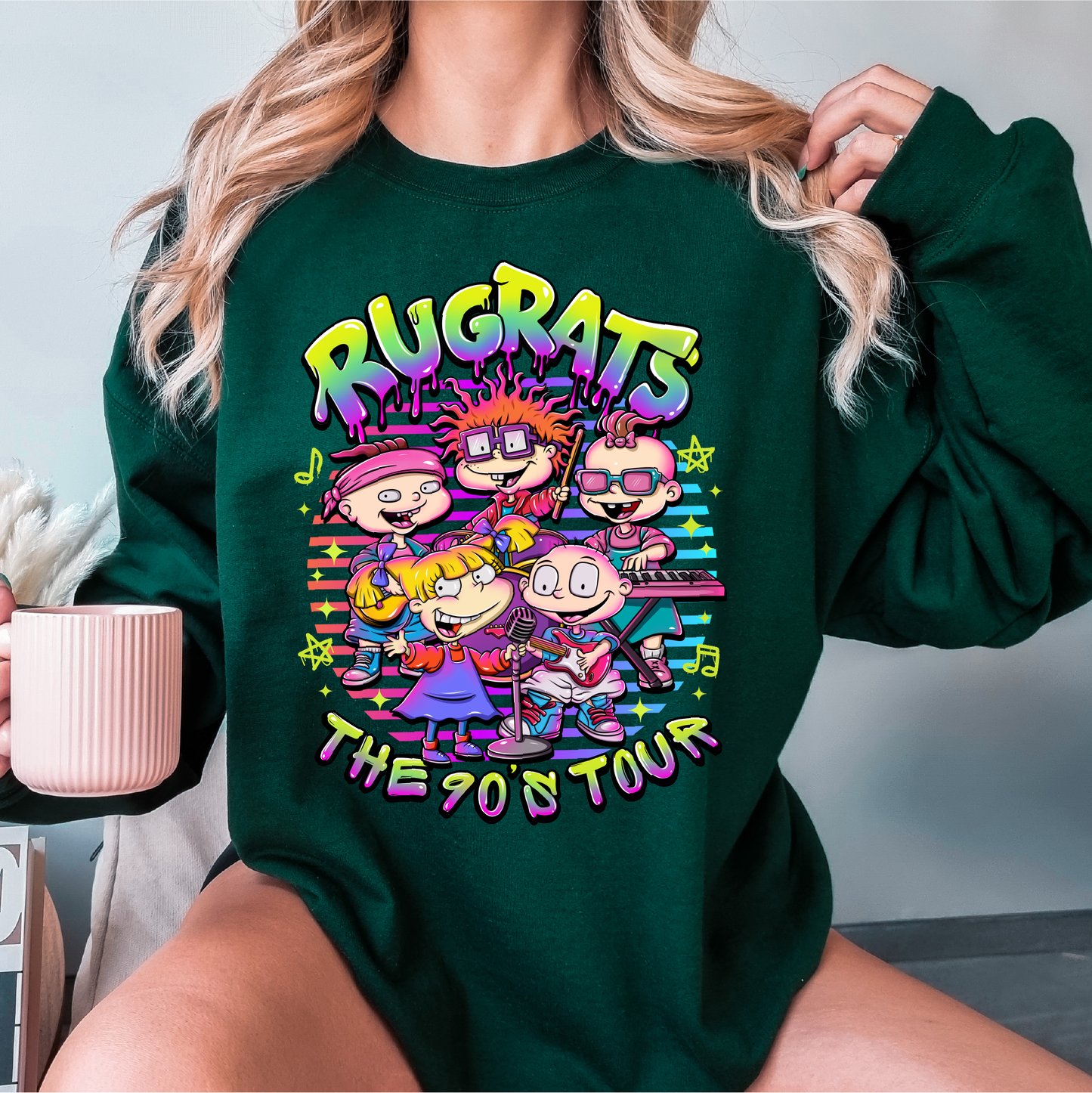 rugrats the 90s tour crewneck