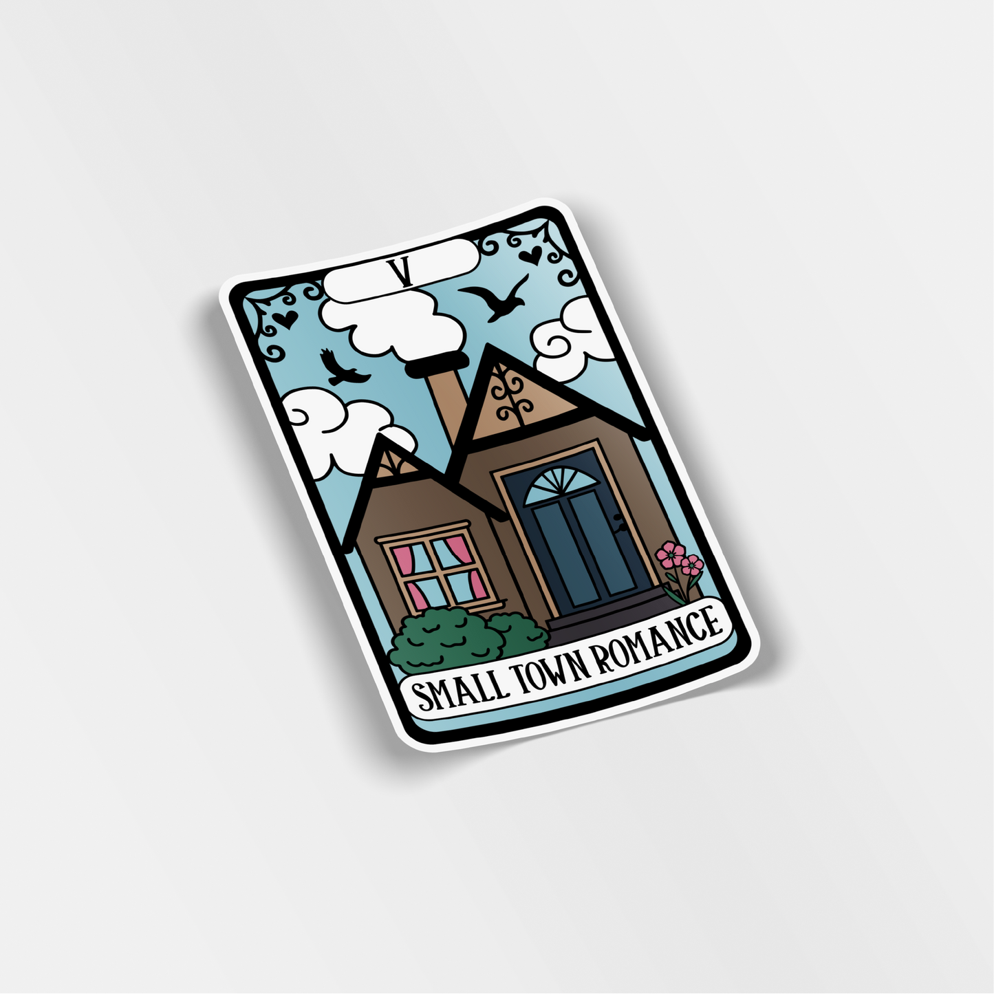 small town romance vinyl sticker