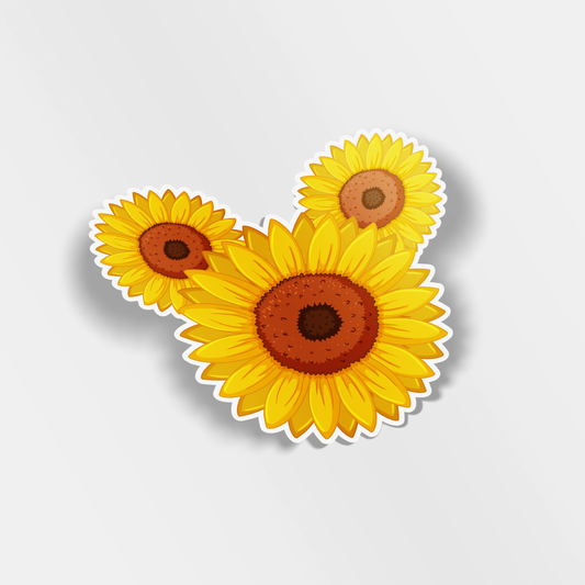 mickey sunflower vinyl sticker