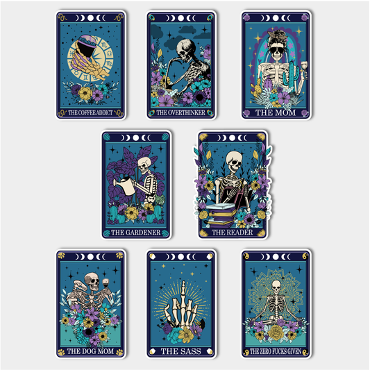 tarot stickers - 8 pack