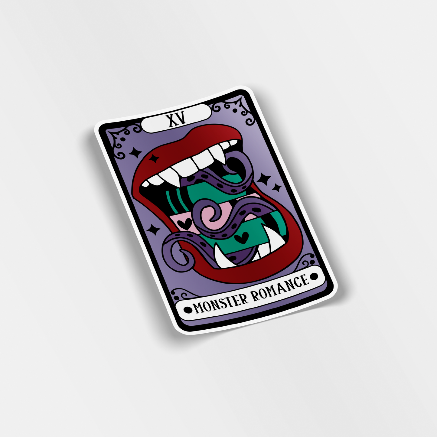 monster romance vinyl sticker