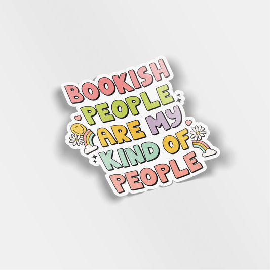 bookish people vinyl sticker