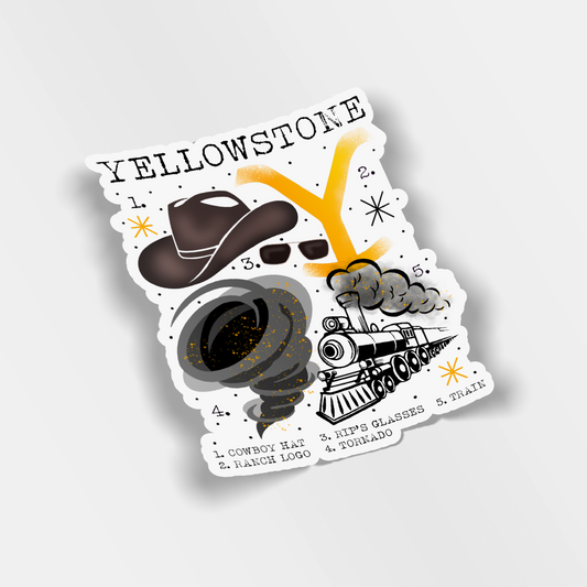 yellowstone vinyl sticker