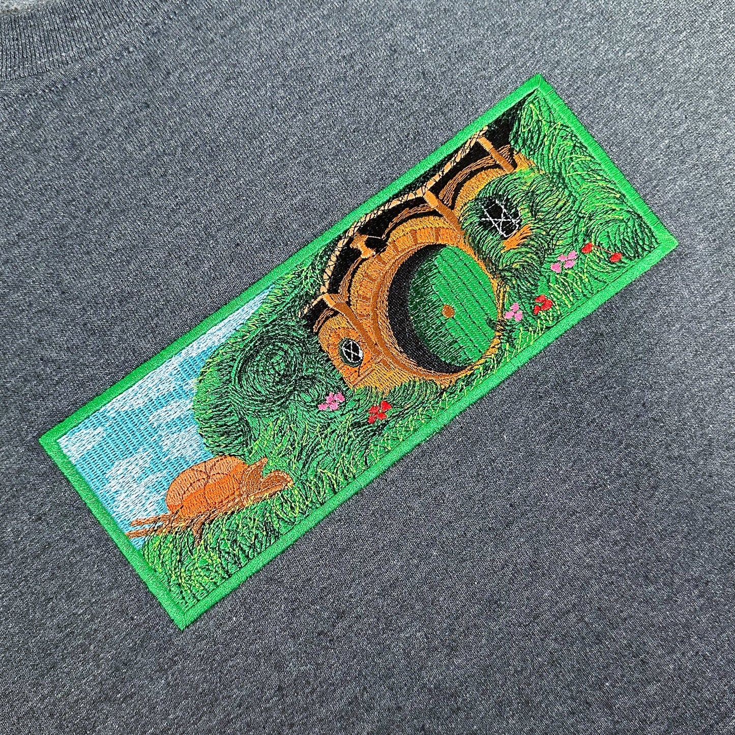 hobbit door embroidered crewneck