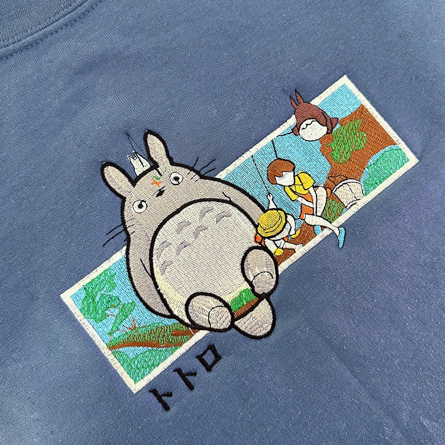 totoro embroidered crewneck